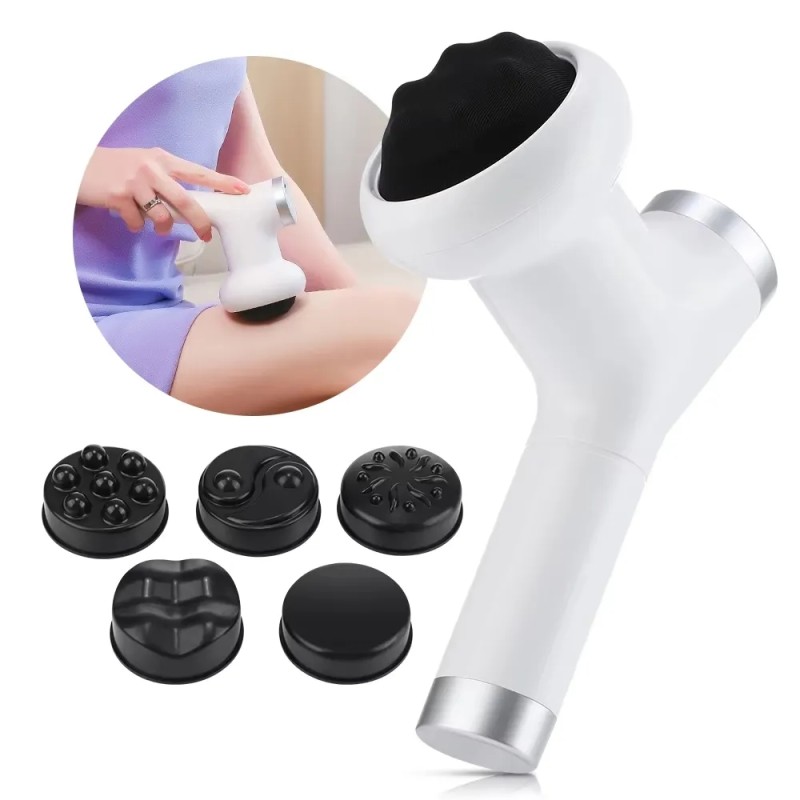 Handheld Wireless Fascia Massage Gun Wireless Body Shaper for Neck Waist Leg Muscle Massager Fat Burner Slimming Beauty Product