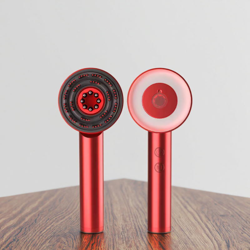 2025 Popular Rechargeable Electric Scalp Massager Soft Tooth Heating Massage Comb Vibrating Head Massage Beauty Personal Care