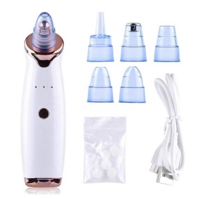 Facial Blackhead Remover Vacuum Pore Adsorber Electric Pimple Blackhead Cleaner USB Rechargeable Water Cycle Face Cleaning Tool