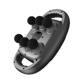 Fascia Gun With Six Massage Heads Backrest Massager Gun Deep Tissue Professional Muscle for Full Body Muscle Pain Relief