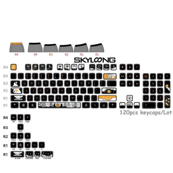Neon Keycaps Supplier - 2023 Skyloong Neon PBT Dye-sublimation