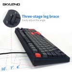 Wireless Keyboard Supplier - SKYLOONG GK980 Black Semi Transparent