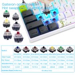 White Keyboard Factory - Hot Sell GK61 V2 Backlist 60% Wired