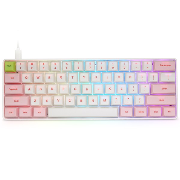 Pink Keyboard Manufacturer - SKYLOONG GK68 SK68 68 Keys Pink