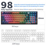 Wireless Keyboard Manufacturer - Skyloong Jiuwei Red Layout