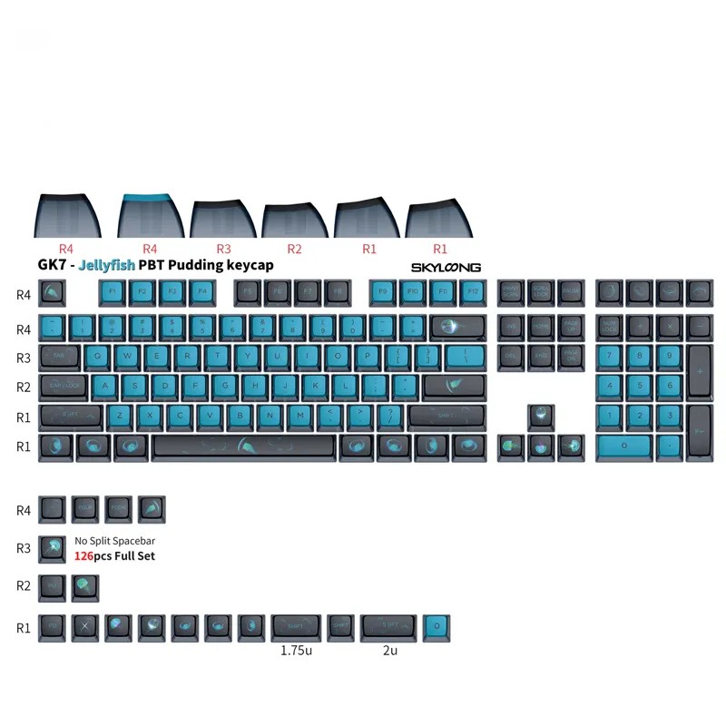Space Bar Supplier - Skyloong GK7 PBT Custom Space Bar