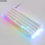 Waterproof Keyboard Supplier - SK61 61Keys Mini Pink/white