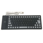 Folding Silicone Keyboard Factory - Portable Waterproof Two-color Game Keyboard
