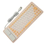 Folding Silicone Keyboard Factory - Portable Waterproof Two-color Game Keyboard