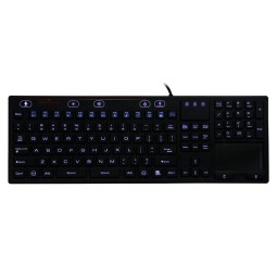 Waterproof Silicone Keyboard Factory - IP68 Backlit Keyboard with Touchpad