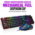 Wired Keyboard Mouse Set Manufacturer - USB Game Character Luminous Spanish