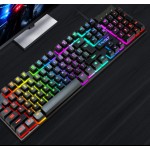 Wired Keyboard Mouse Set Manufacturer - USB Game Character Luminous Spanish