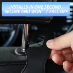 Headrest Hanger Supplier - PU Leather Car Back Seat Headrest