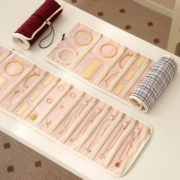 Jewelry Organizer Supplier - Foldable Roll Jewelry Organizer