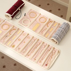 Jewelry Organizer Supplier - Foldable Roll Jewelry Organizer