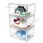 Sneaker Storage Box Manufacturer - AMZ Hot Sell Clear Plastic Drop Front
