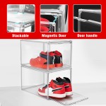 Shoe Box Manufacturer - Modern Plastic Drop Front Stackable Organizer