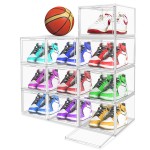 Shoe Box Manufacturer - Modern Plastic Drop Front Stackable Organizer