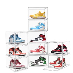 Shoe Rack Organizer Manufacturer - Display Drawer Transparent Stacking Sneaker