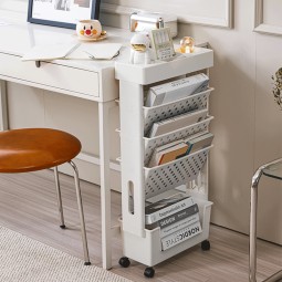 Storage Bookself Manufacturer - 5 Tier Multifunctional Portable Removable Plastic