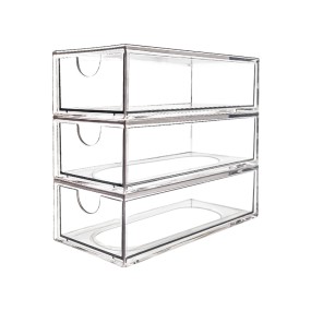 Cosmetic Storage Box Manufacturer - Multi-Size Space-Saving Stackable Clear