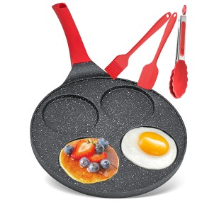 Pancake Pan Manufacturer - Kitchen 4-hole Omelette Aluminum Cookware Sets