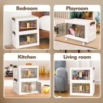 Plastic Storage Box Manufacturer - Wholesale Foldable Double Door Open PP