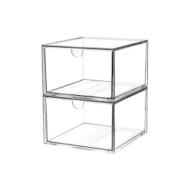 Makeup Brushes Storage Box Factory - Drawer Type Stackable Desktop Plastic