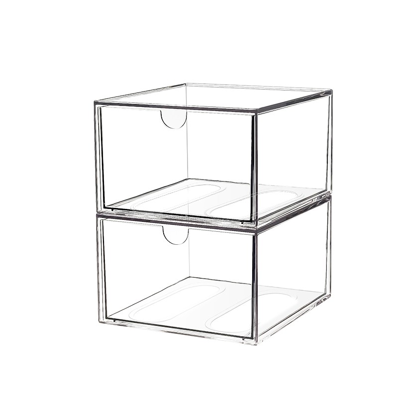 Makeup Brushes Storage Box Factory - Drawer Type Stackable Desktop Plastic