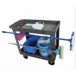 Hand Truck Manufacturer - Four Wheels Green Industrial Plastic Trolley