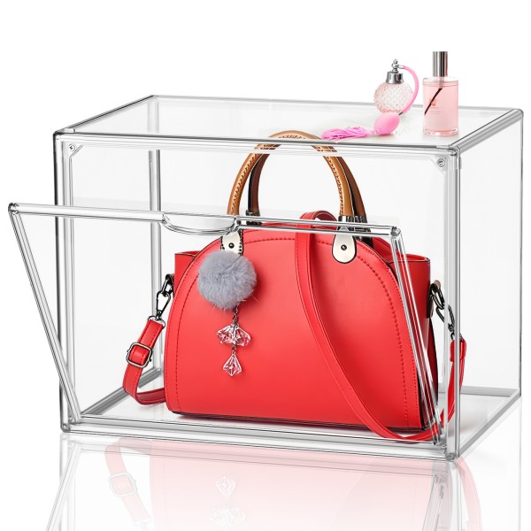 Acrylic Shoe Box Factory - Folding Side Opening Clear Plastic Display