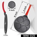 Egg Frying Pan Factory - USA Stock Mini Pancake Non Stick 4 Hole