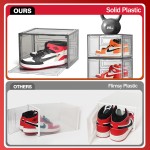 Sneaker Storage Box Manufacturer - 10 Pack Stackable Front Magnetic Door