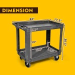 Hand Truck Manufacturer - Four Wheels Green Industrial Plastic Trolley