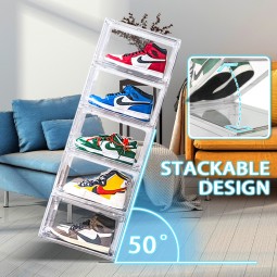 Sneaker Storage Box Factory - Wholesale Transparent Plastic Stackable Magnetic