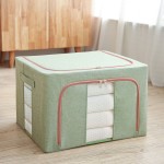 Storage Box Manufacturer - Large Capacity Linen Fabric Foldable Desktop