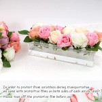 Acrylic Flower Box Manufacturer - Square Clear Rectangular Vases Flower Stand
