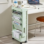 Storage Bookself Manufacturer - 5 Tier Multifunctional Portable Removable Plastic