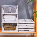 Wardrobe Organizer Manufacturer - Modern Stackable Foldable Clothes Storage Rack
