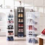 Sneaker Storage Box Manufacturer - 10 Pack Stackable Front Magnetic Door