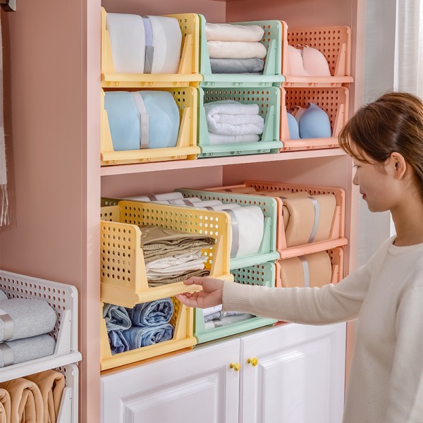 Wardrobe Organizer Manufacturer - Modern Stackable Foldable Clothes Storage Rack