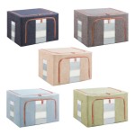 Storage Box Manufacturer - Large Capacity Linen Fabric Foldable Desktop