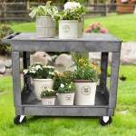 Utility Cart Factory - Office School Mail Room Plastic Shelves Cart