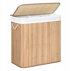 Bamboo Laundry Hamper Factory - Hot Sale Large Capacity Eco-Friendly Storage