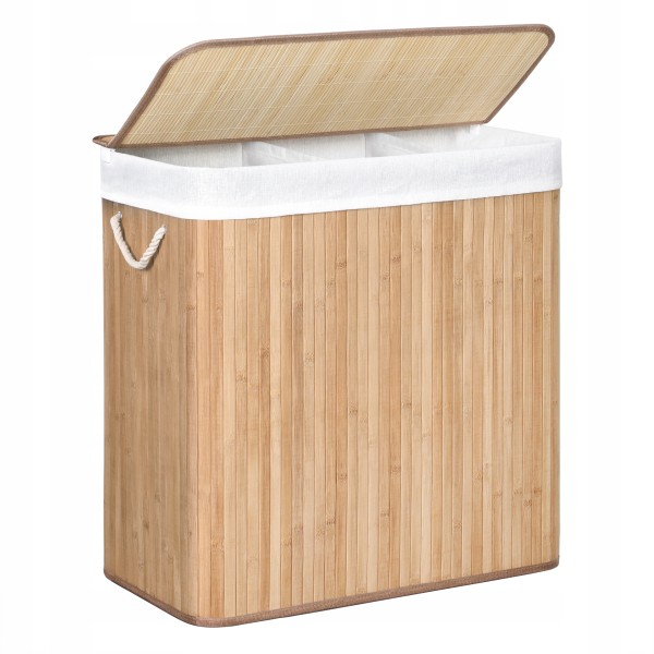 Bamboo Laundry Hamper Factory - Hot Sale Large Capacity Eco-Friendly Storage