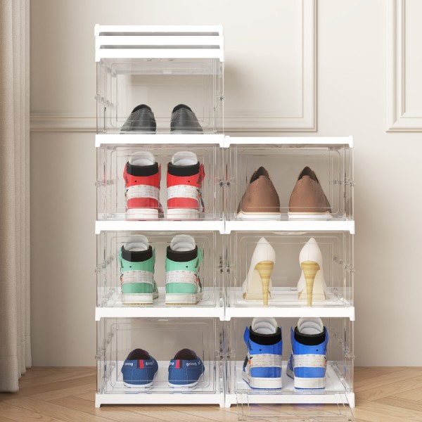 Handbag Display Case Factory - Clear Plastic Stackable Shoe Organizer