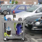 Industrial Cart Factory - Heavy Duty 4 Wheels 2-tier Brown Plastic