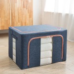 Storage Box Manufacturer - Large Capacity Linen Fabric Foldable Desktop