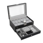 Watch Box Manufacturer - Double Layers Suede Inside Jewelry Organizer