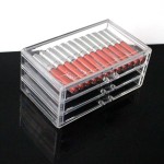 Cosmetics Storage Box Factory - Acrylic 3 Drawer Type Transparent Makeup Box